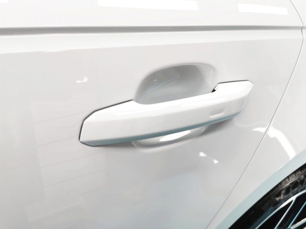 Front three-quarter view of the A4 after coating.