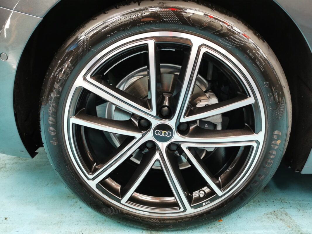 The Audi A5, finished and ready for collection.
