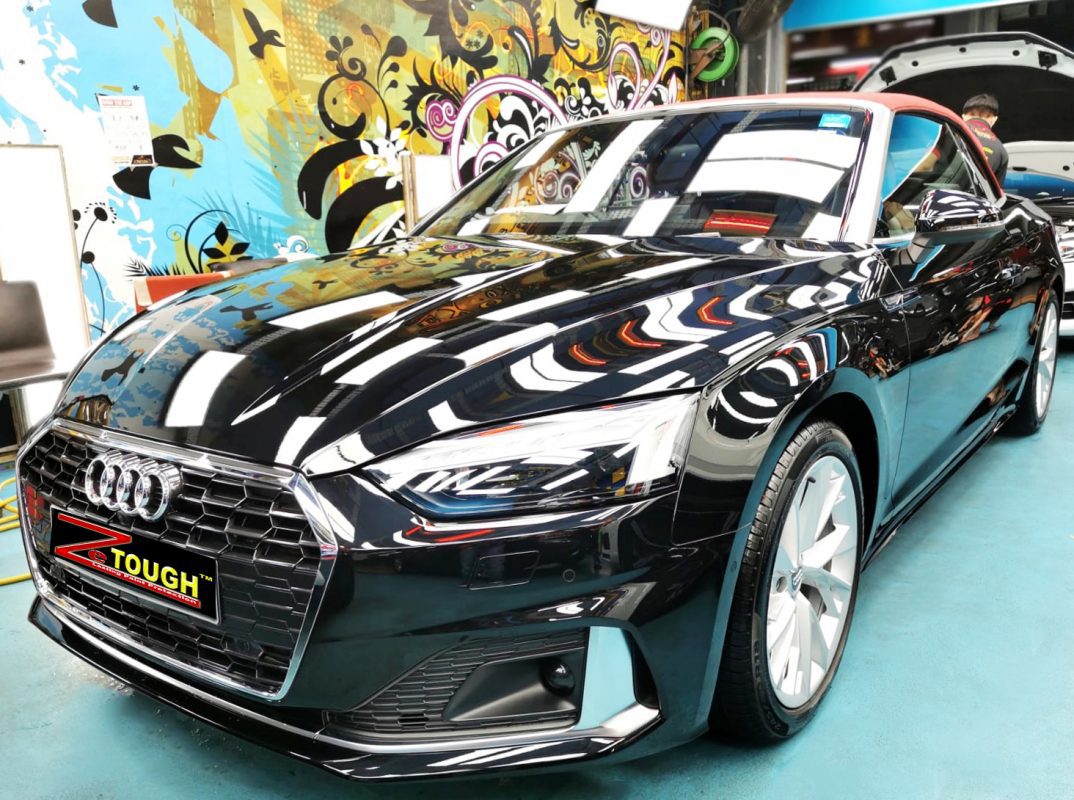 Audi A5 Cabrio, sealed with ZeTough Titanium at Revol Carz.