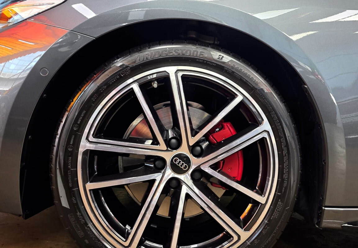 The Audi A5, finished and ready for collection.