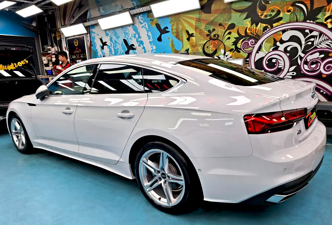 The Audi A5 after its ZeTough coating.