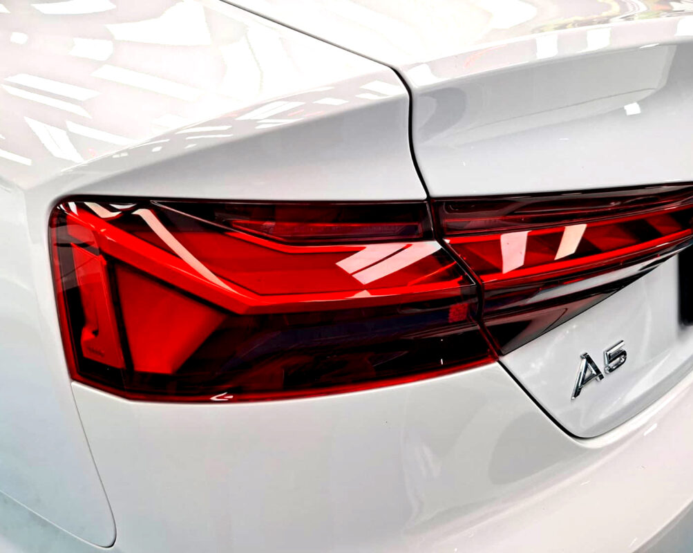 The finished Audi A5, glossy and protected.