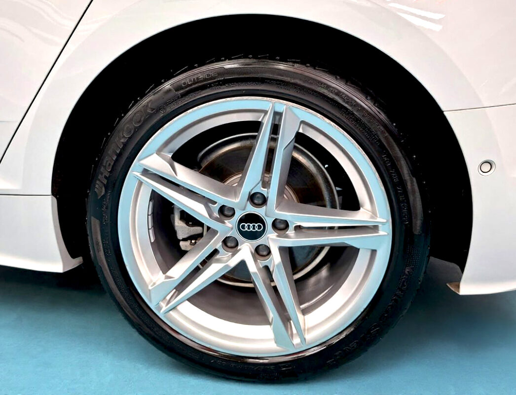The Audi A5 with its fresh, coated finish.