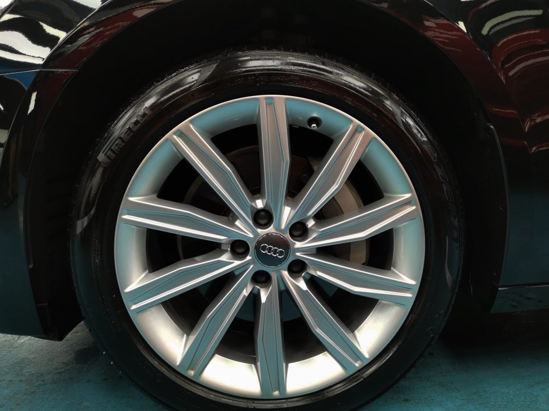 The Audi A6, finished and ready for collection.