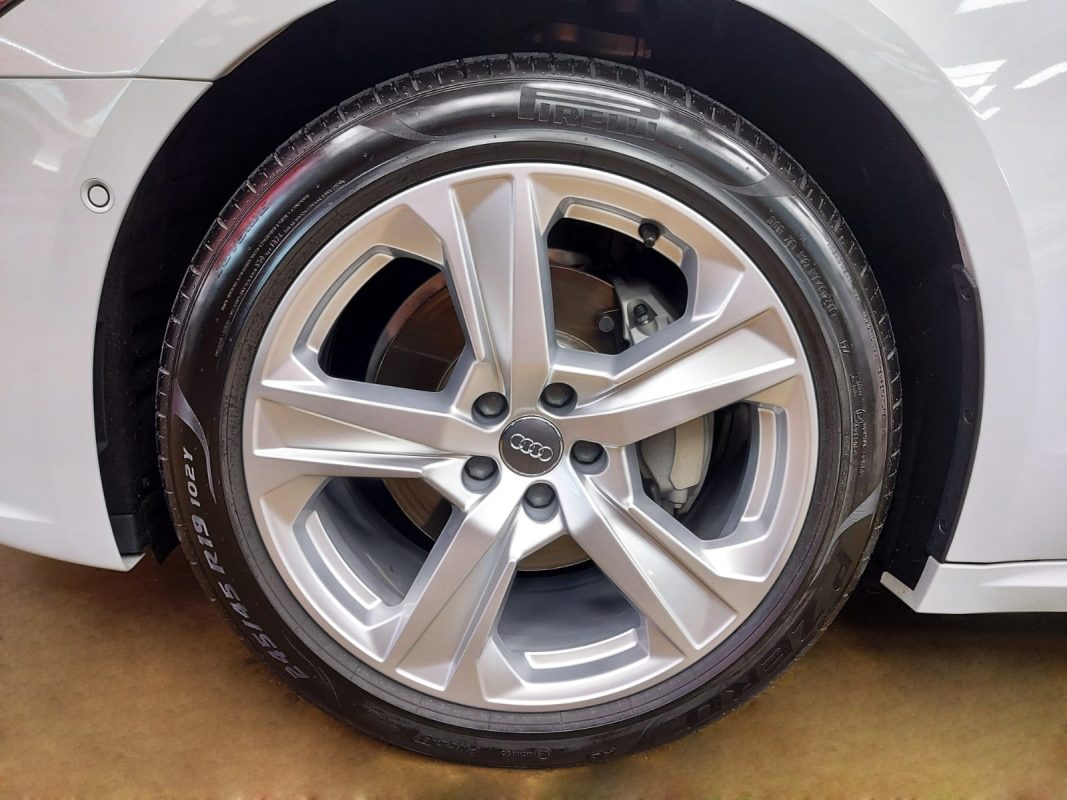 The Audi A7, finished and ready for collection.