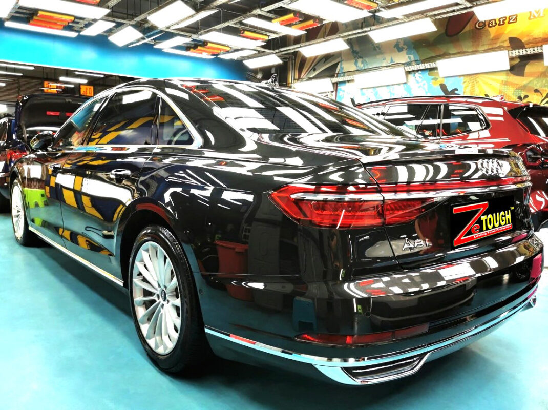 The Audi A8 after its ZeTough coating.