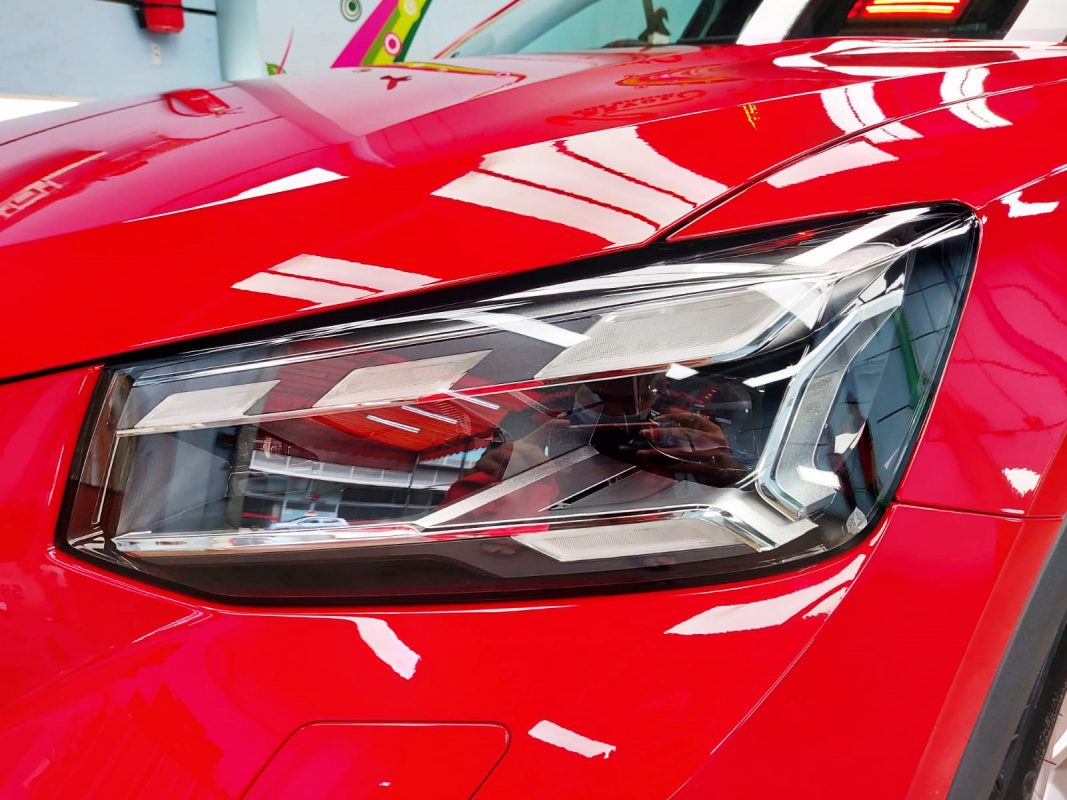 The Q2's coated paintwork showing clean reflections.