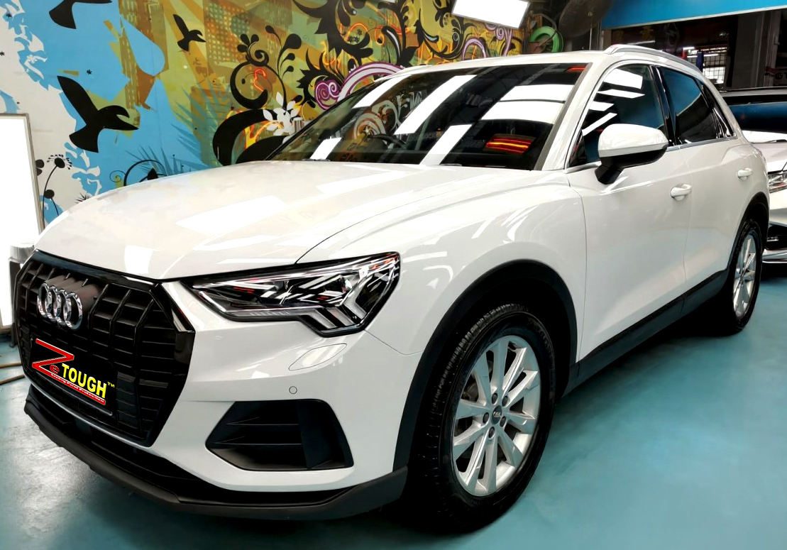 Audi Q3, glossy after its ZeTough Ceramic coating.
