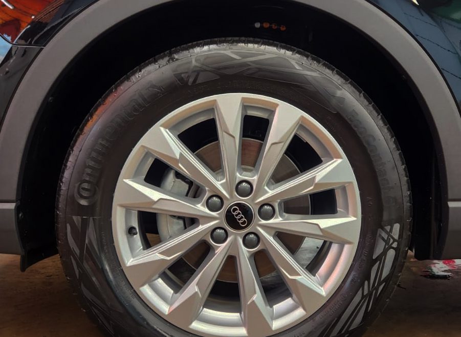 The Audi Q3, finished and ready for collection.