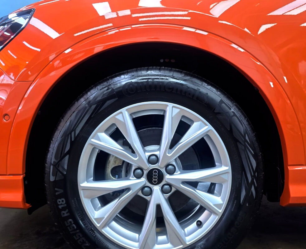 The finished Audi Q3, glossy and protected.