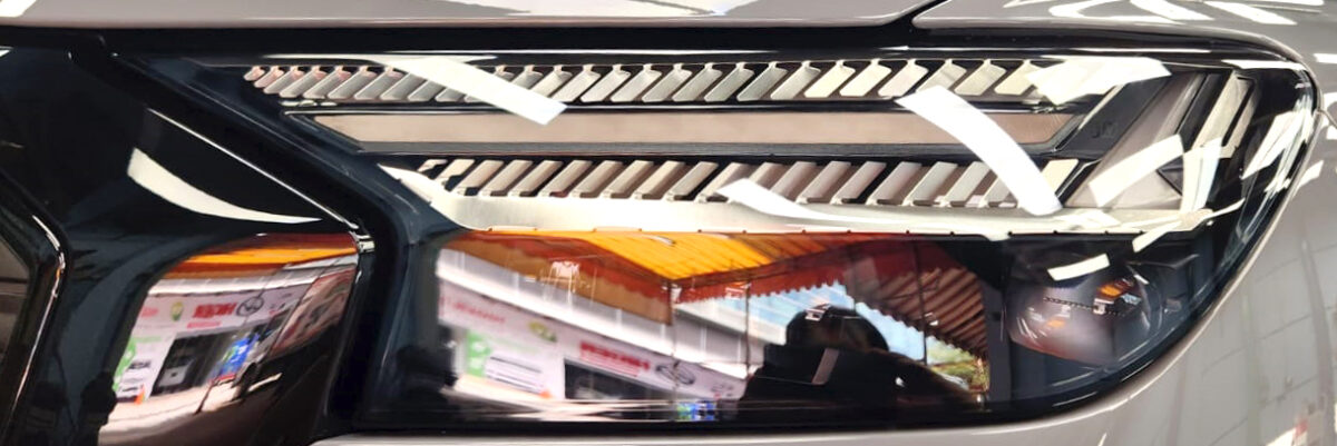 The Q4's coated paintwork showing clean reflections.