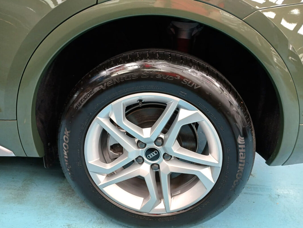 The Audi Q5, finished and ready for collection.