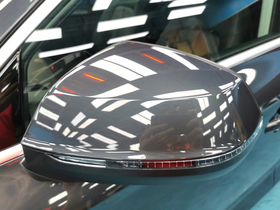The Q5 in the workshop after coating.
