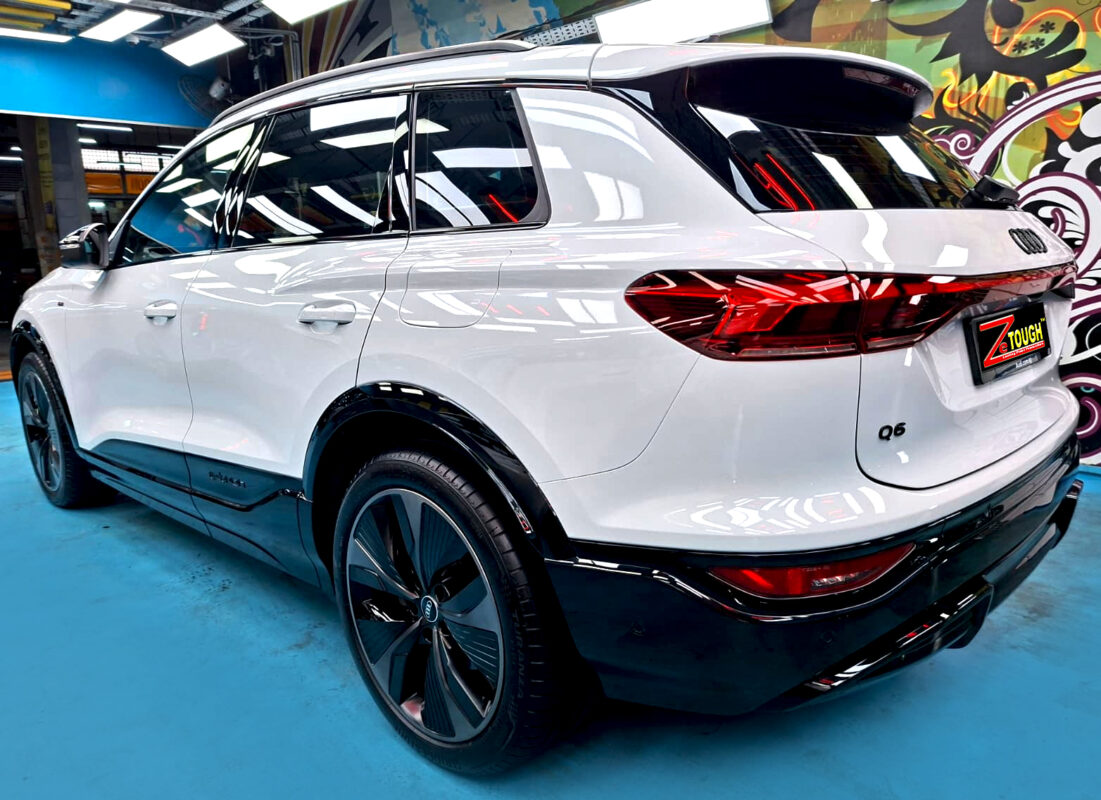 The Audi Q6 e-tron after its ZeTough Ceramic coating.