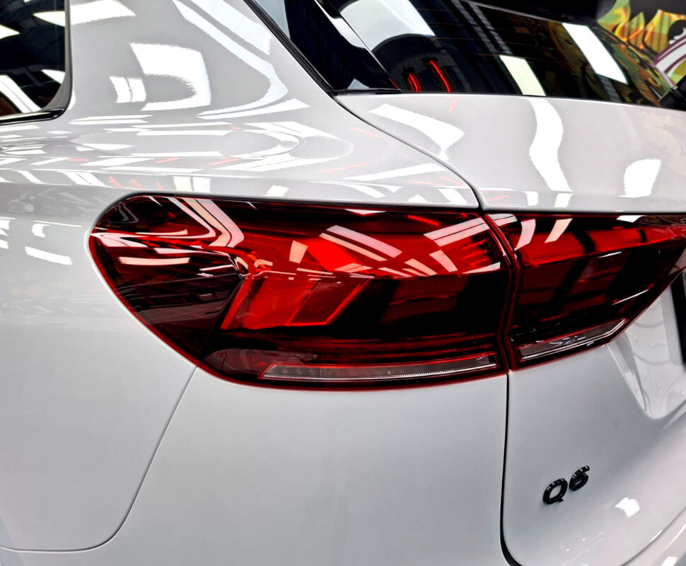 The finished Audi Q6 e-tron, glossy and protected.