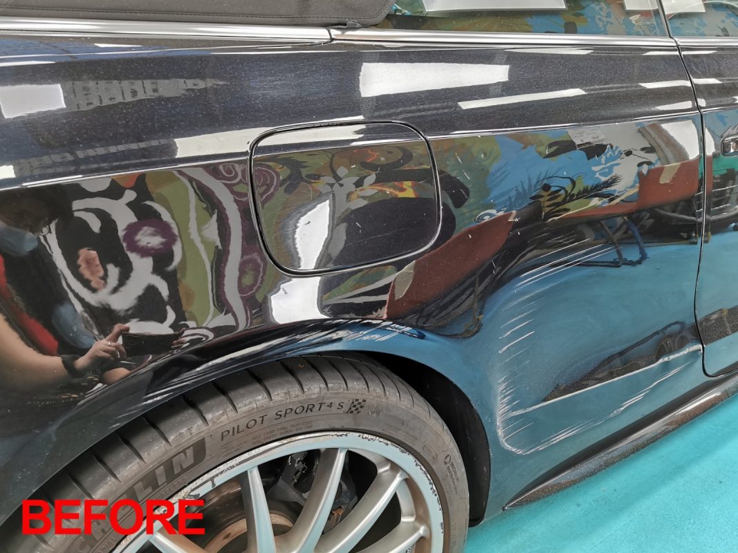 The Audi S5 after the full respray.