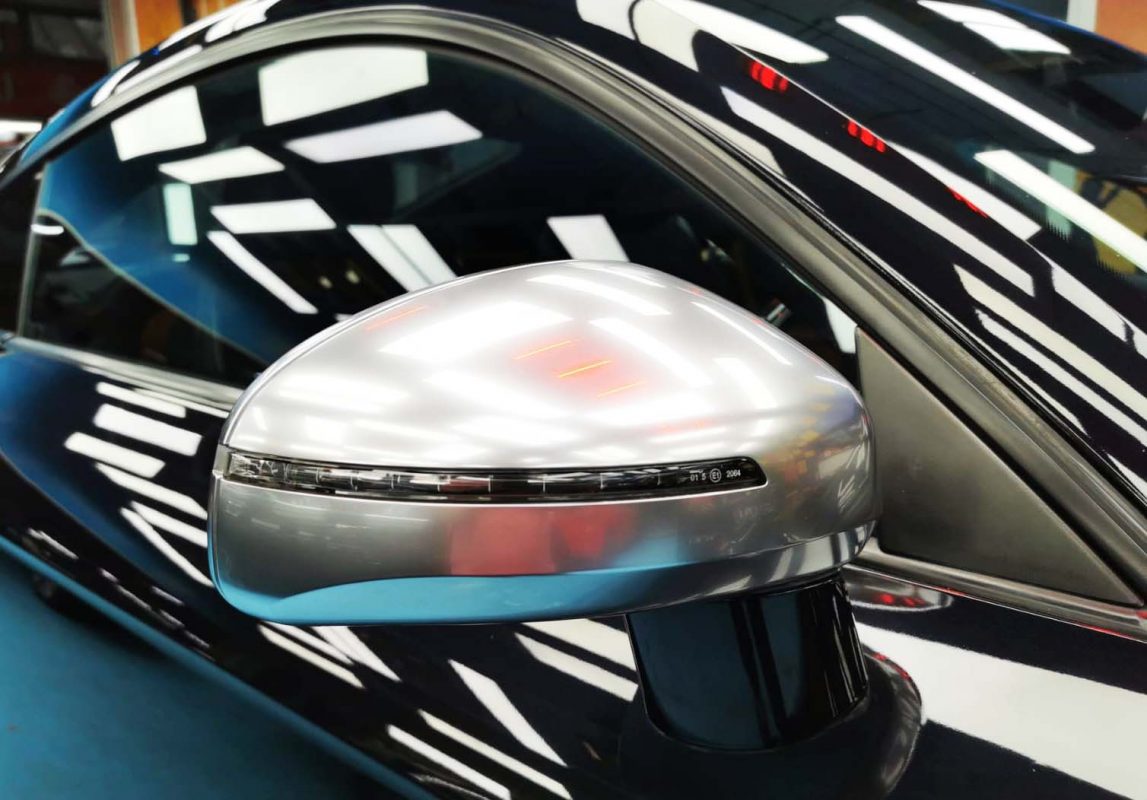 Side panel of the TTS with the ceramic finish locked in.