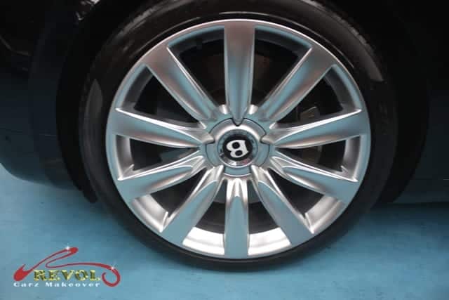 The Bentley Flying Spur W12, finished and ready for collection.