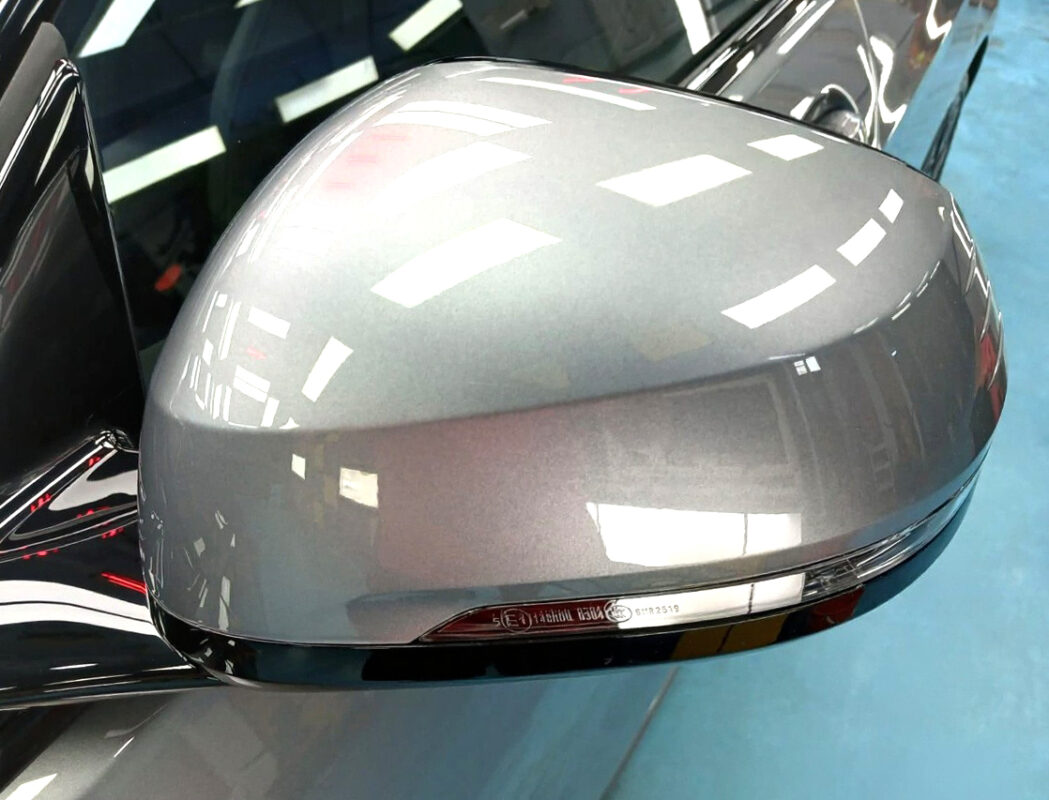 Side panel of the BMW 1 Series with the ceramic finish locked in.