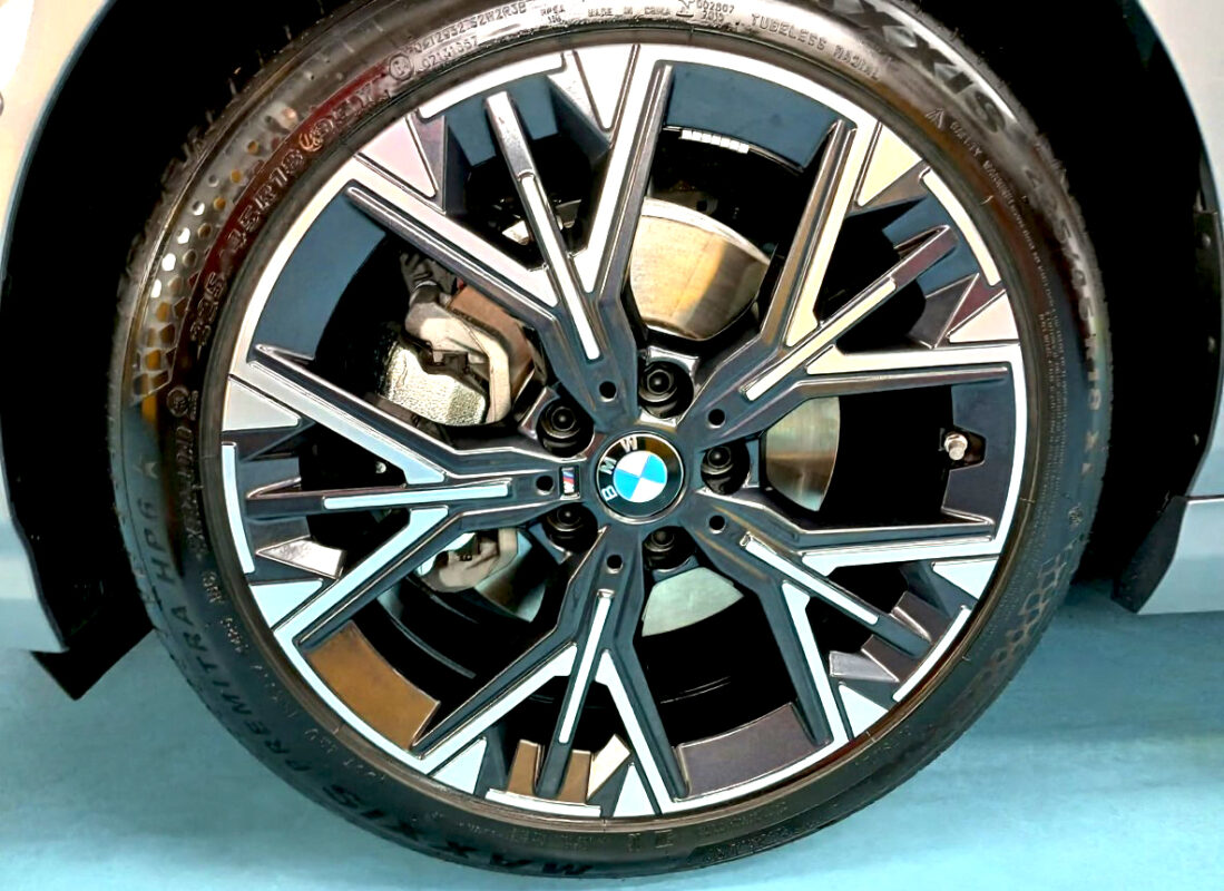 The BMW 1 Series, finished and ready for collection.
