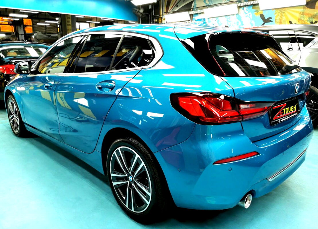 The BMW 1 Series after its ZeTough coating.