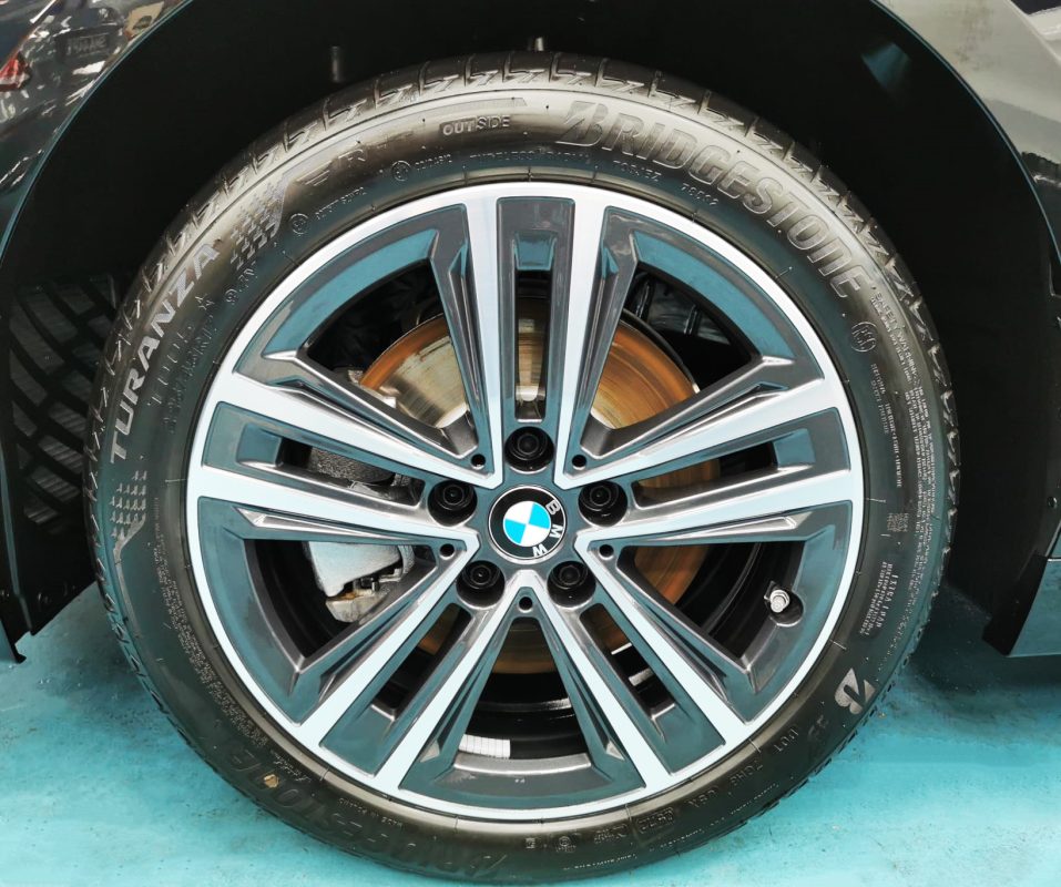 The BMW 1 Series, finished and ready for collection.