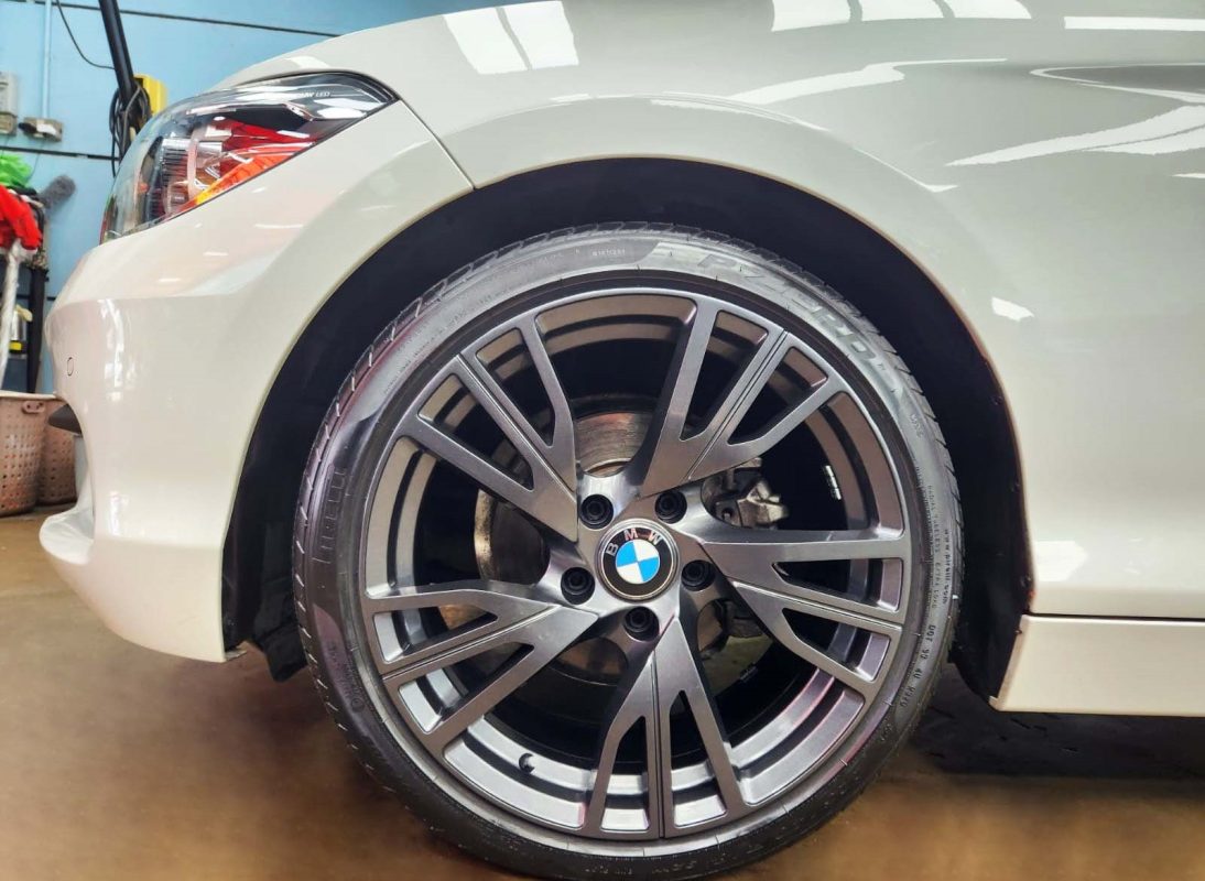 The BMW 116d, finished and ready for collection.