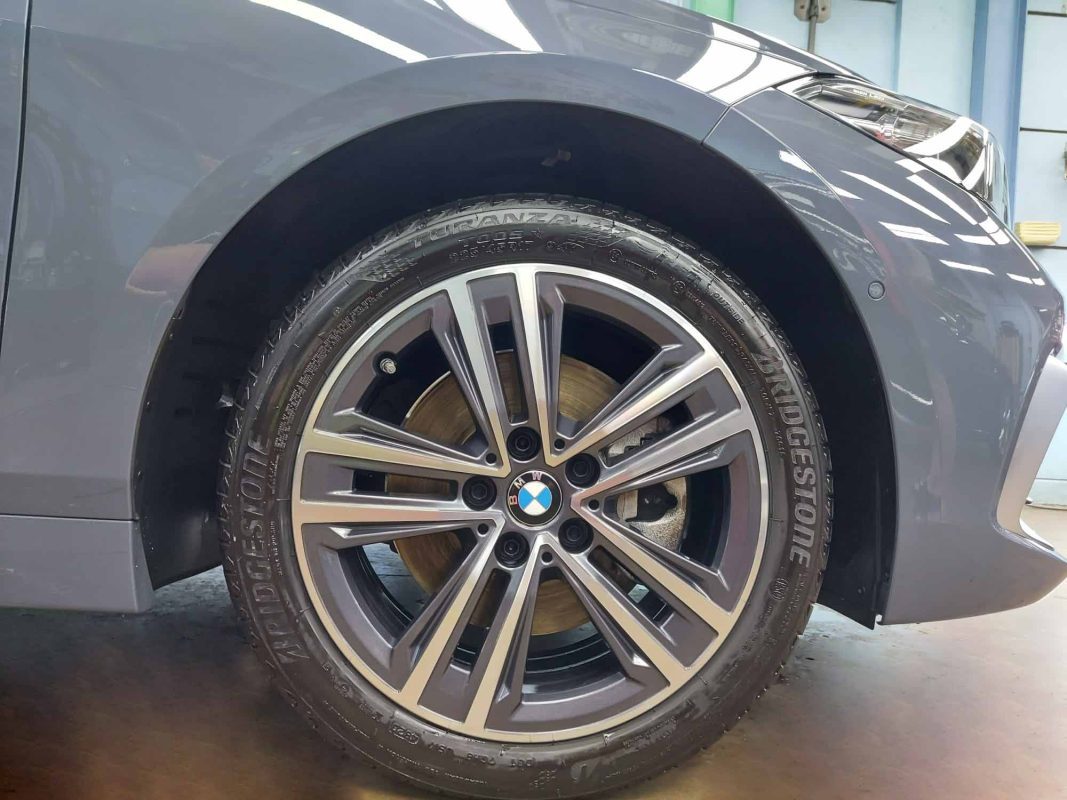 The BMW 116i, finished and ready for collection.