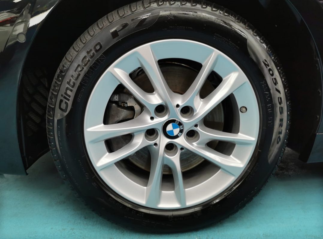 The BMW 116i, finished and ready for collection.
