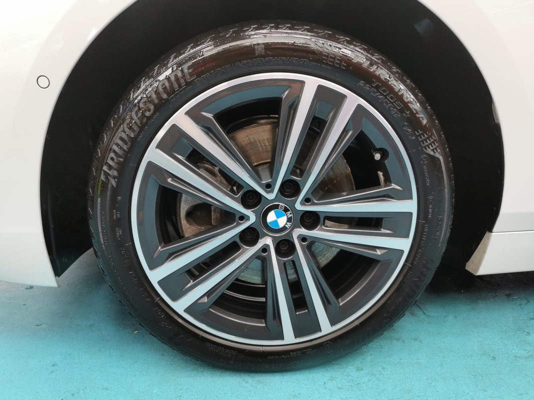 The BMW 116i, finished and ready for collection.