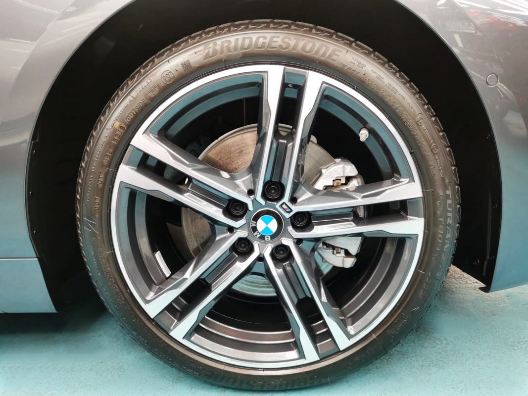 The BMW 118i, finished and ready for collection.