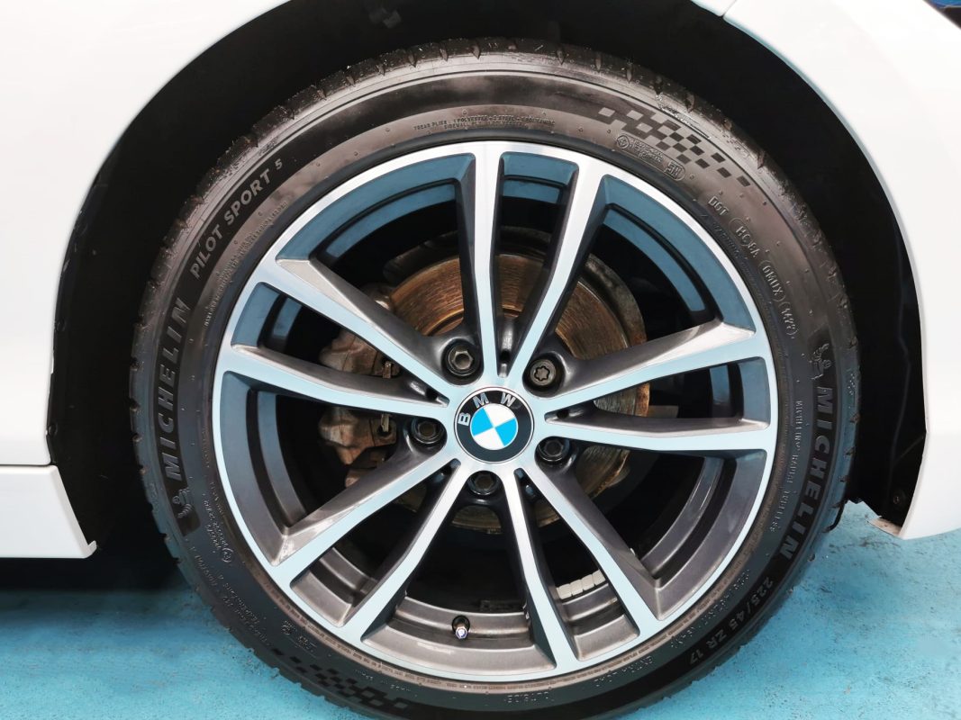 The BMW 118i, finished and ready for collection.