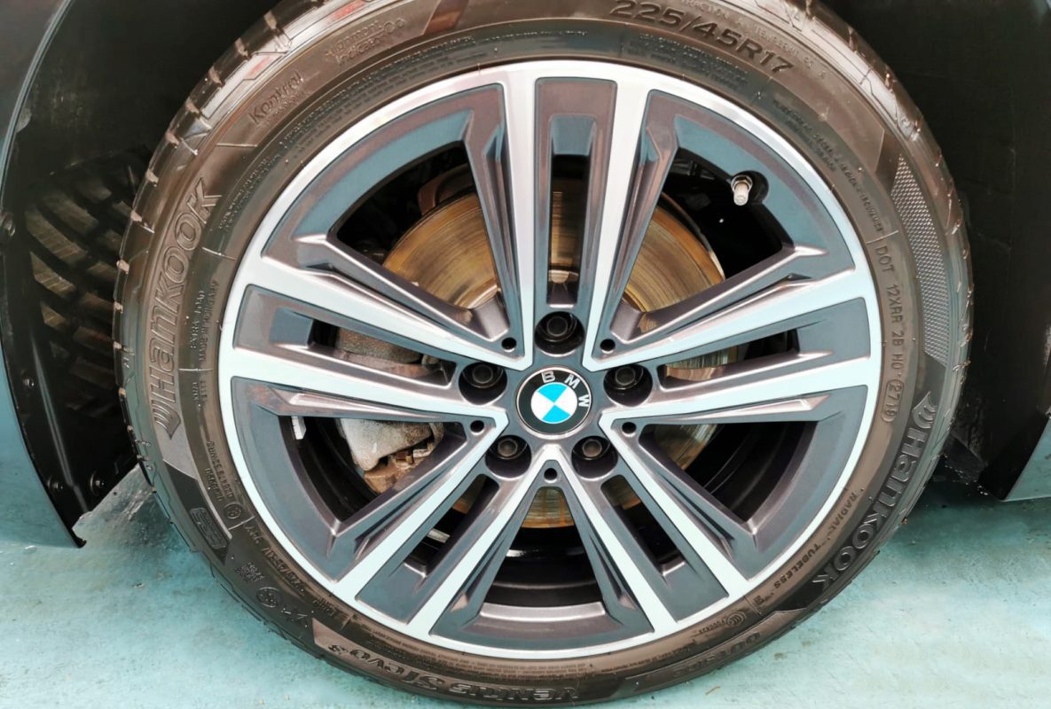 The BMW 118i, finished and ready for collection.
