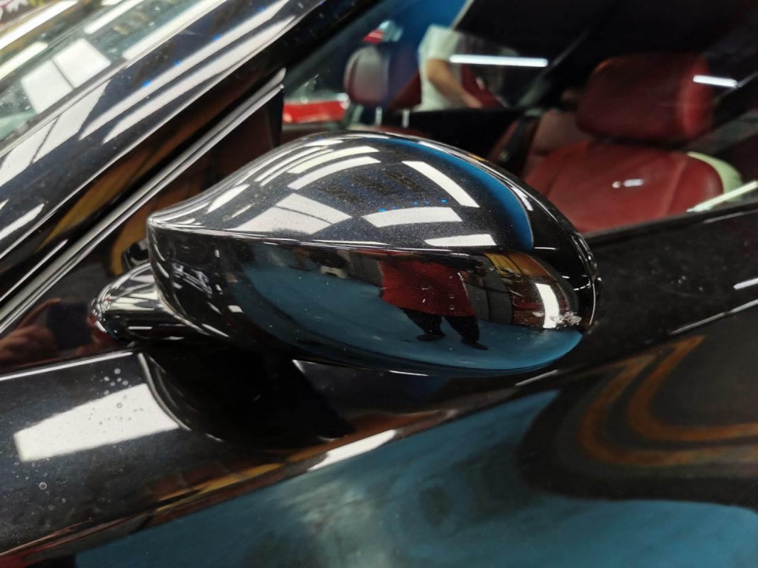 The BMW 130i from another angle at intake.