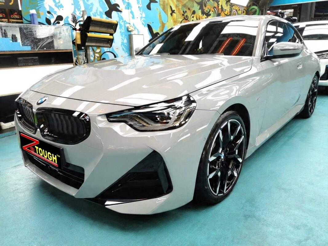 BMW 2 Series, glossy after its ZeTough Ceramic coating.