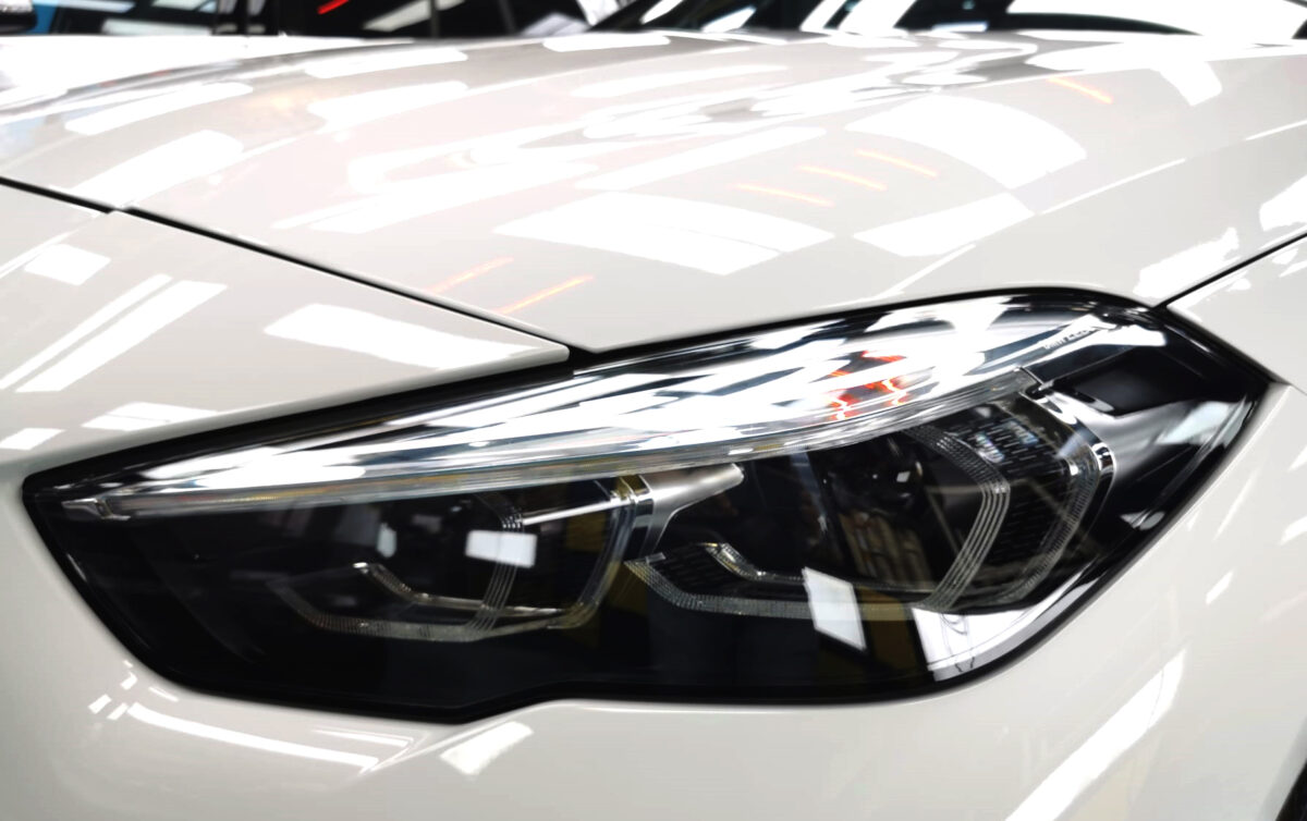The 2 Series' coated paintwork showing clean reflections.
