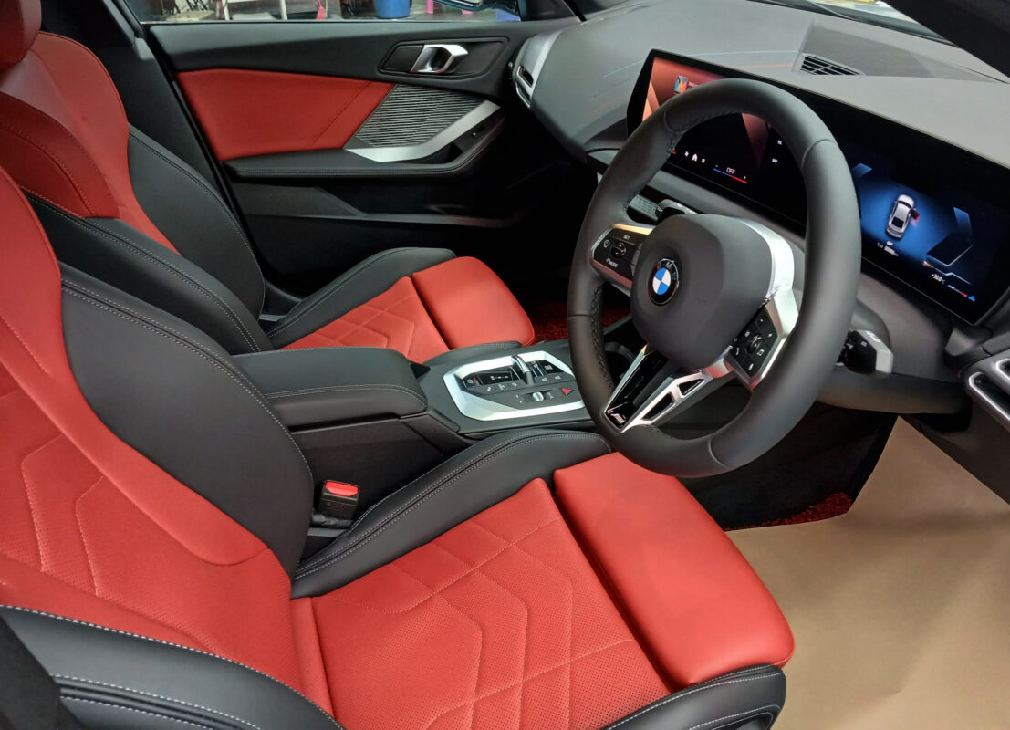 Detail of the BMW 2 Series' bodywork sealed with ZeTough Ceramic.