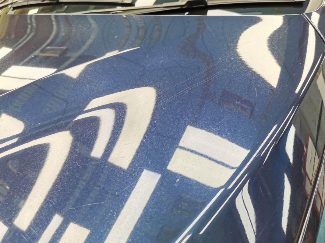 Scratched bodywork on the BMW 2 Series at intake.
