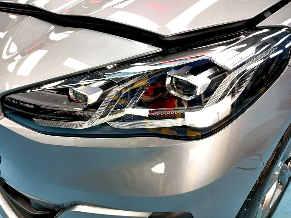 Close-up of the 2 Series headlamp.