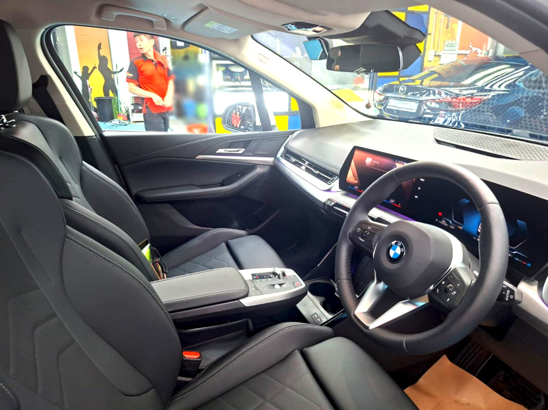 The BMW 2 Series's protected, high-gloss finish.