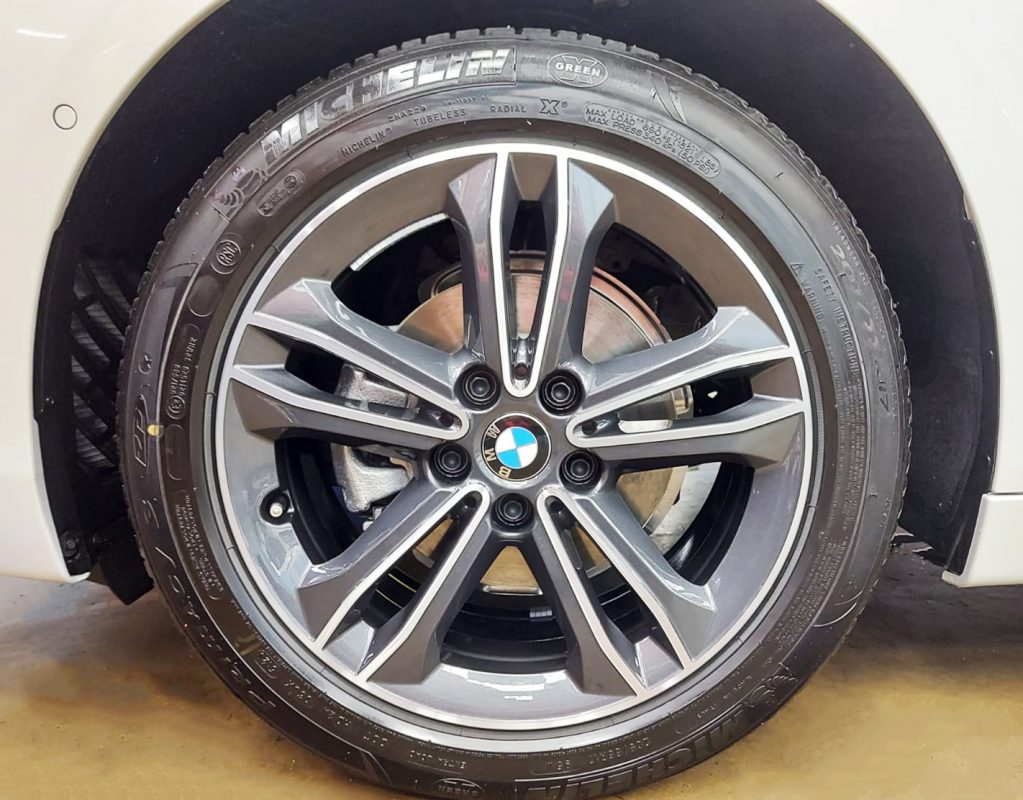The BMW 216i, finished and ready for collection.