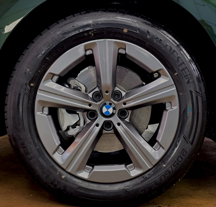 The BMW 216i, finished and ready for collection.