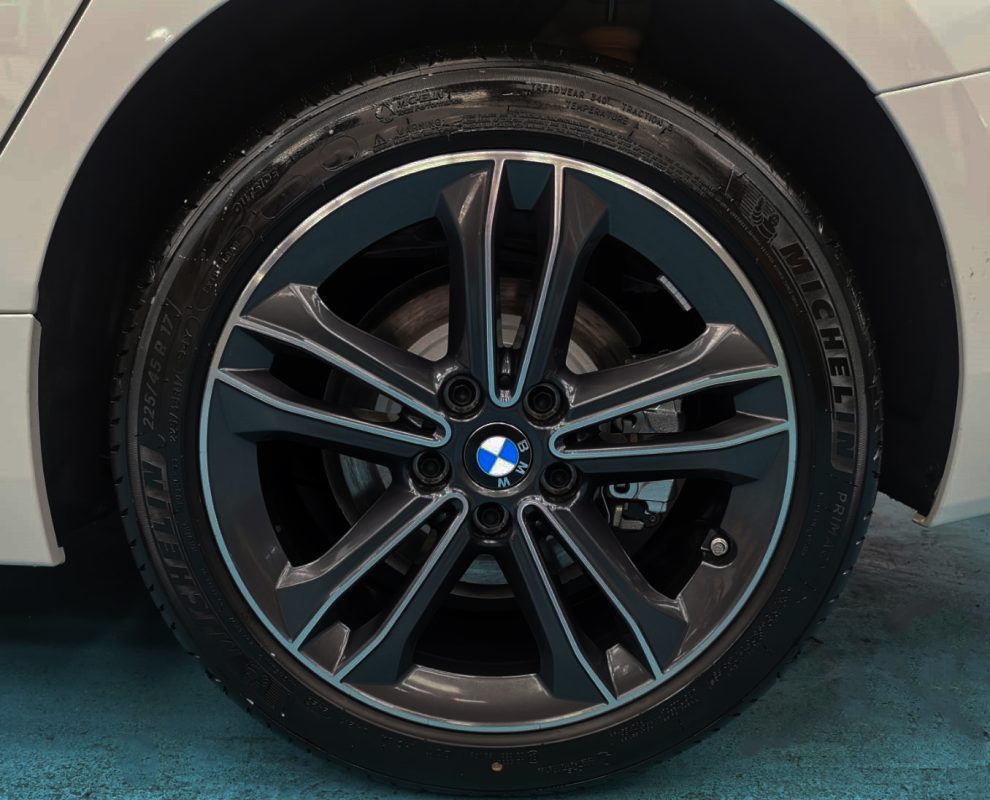 The BMW 216i, finished and ready for collection.