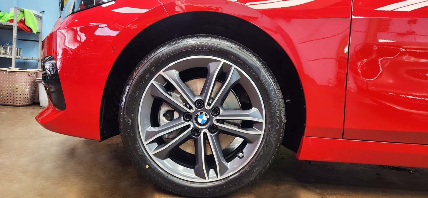The BMW 216i GC, finished and ready for collection.