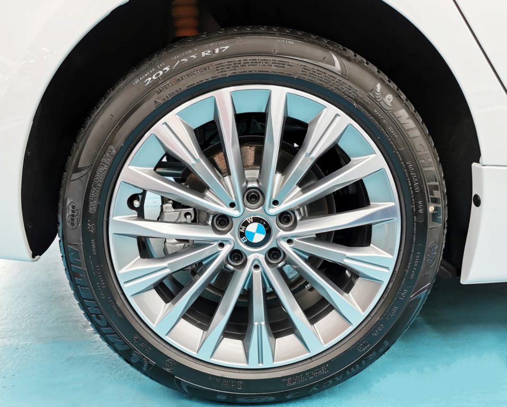 The BMW 216i Gran Tourer, finished and ready for collection.