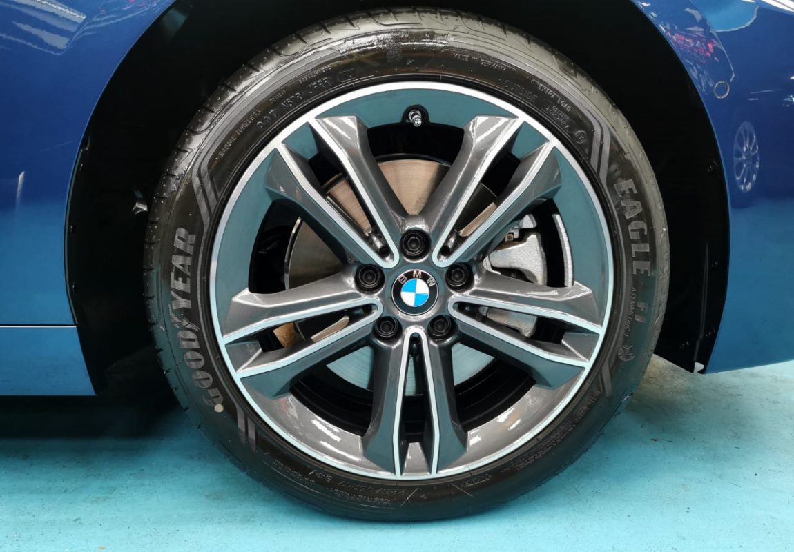The BMW 216i, finished and ready for collection.