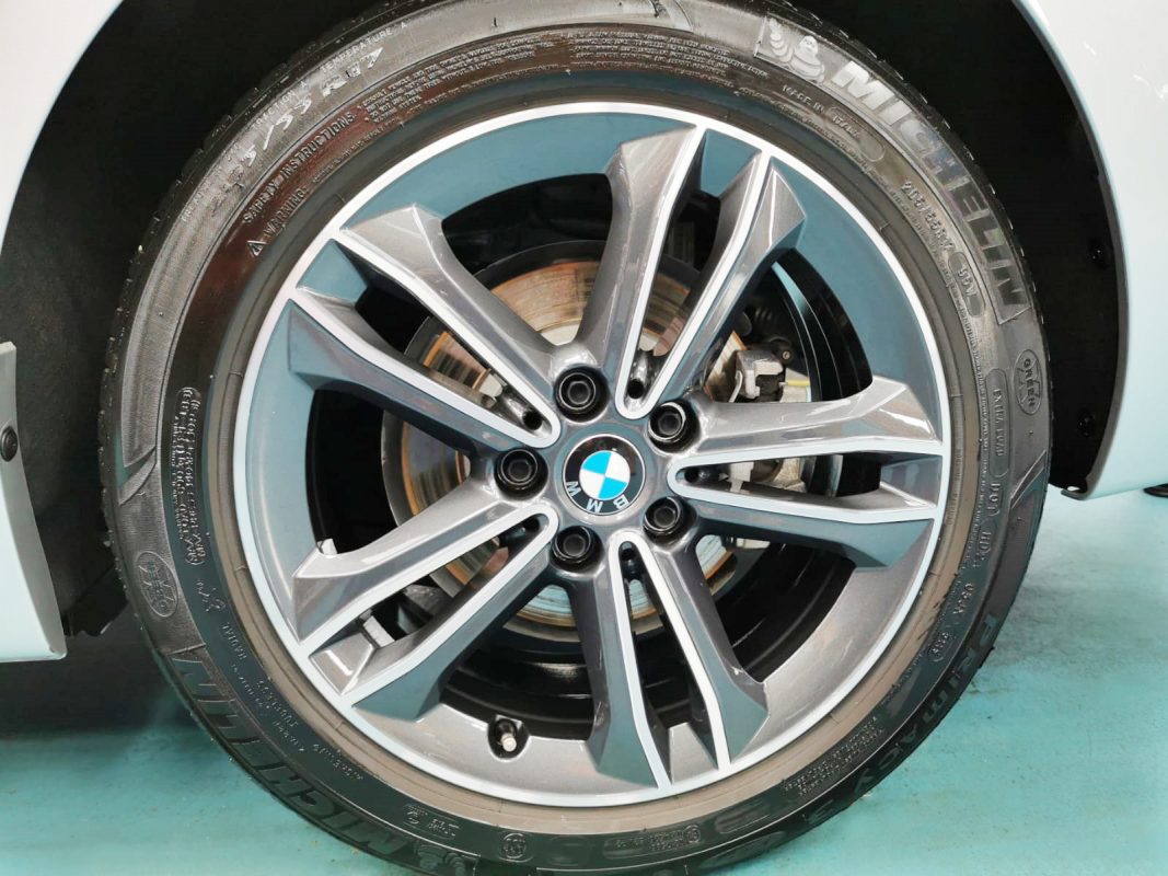 The BMW 216i, finished and ready for collection.