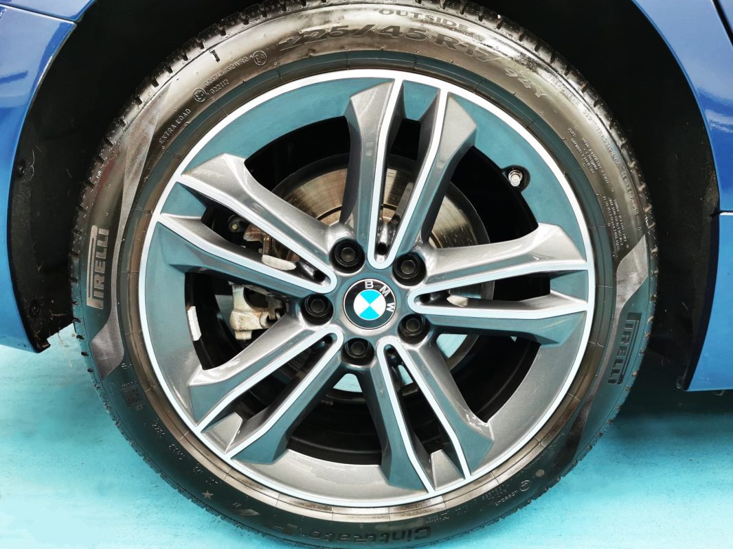 The BMW 216i, finished and ready for collection.