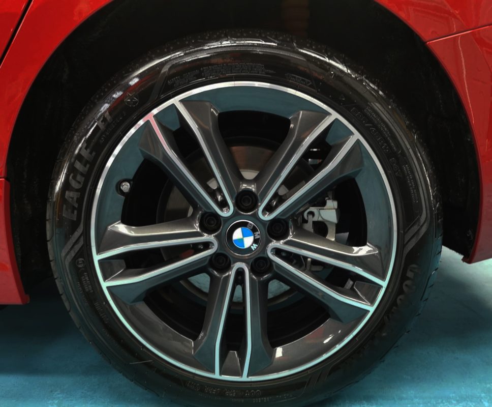 The BMW 216i, finished and ready for collection.
