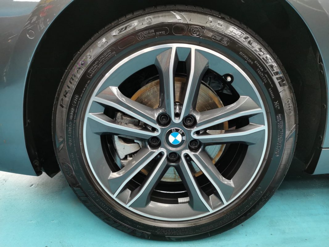 The BMW 218, finished and ready for collection.